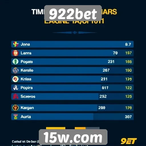 Estatísticas de jogos populares na 922bet